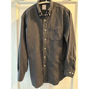 Brooks Brothers 346 Mens Button Down Shirt Small Gingham Plaid Long Sleeve